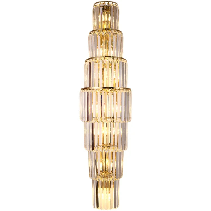 Brooklyn Hotel Lobby Crystal Wall Lamp - Luxurious Lighting for Elegance and Style