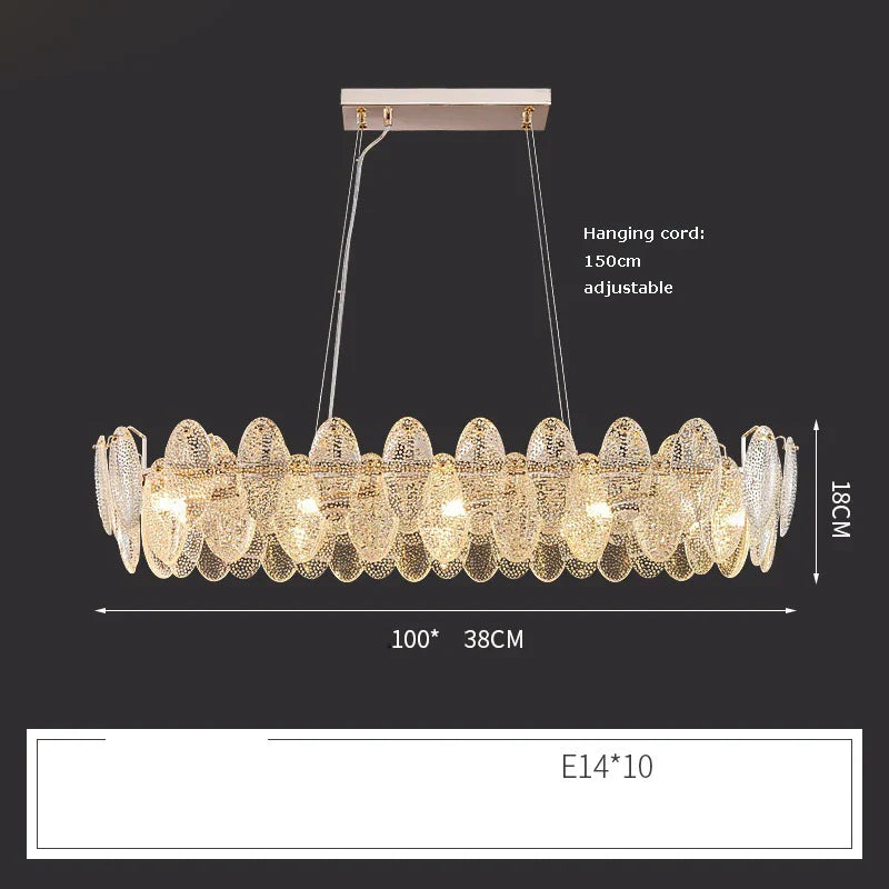 Luxurious Crystal Chandelier for Living Rooms and Master Bedrooms - Nordic Postmodern Minimalist Elegance