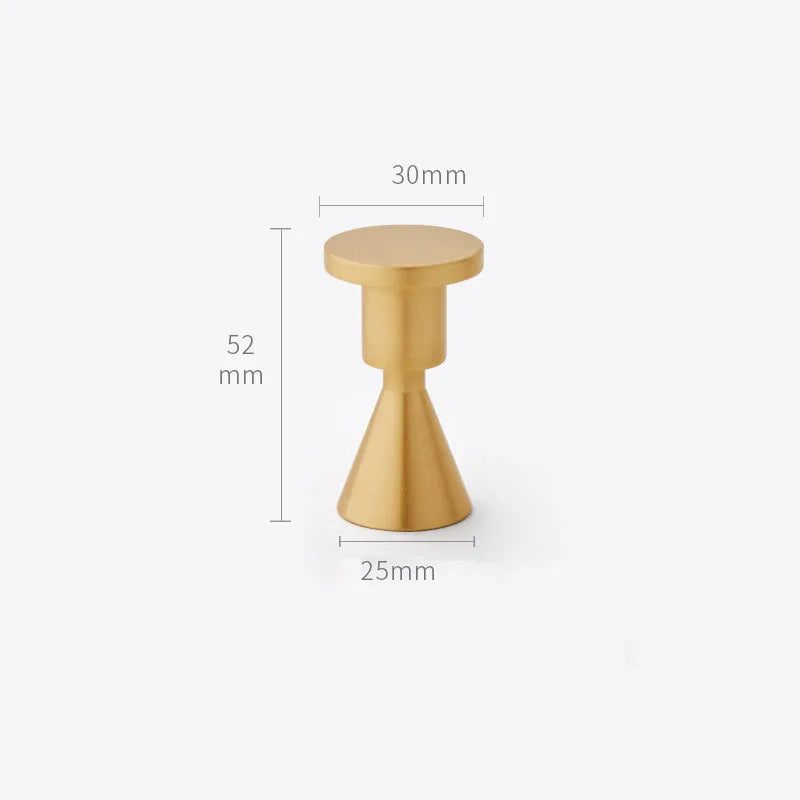 2pcs Simple Brass Wall Hooks – Gold Coat, Key, and Bag Holders for Home Storage