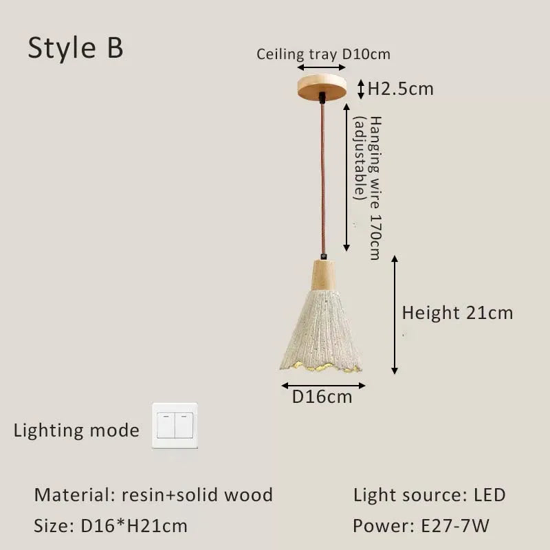 Wabi-Sabi Cream Style LED Chandelier - Minimalist Elegance for Your Living, Dining, and Bedroom