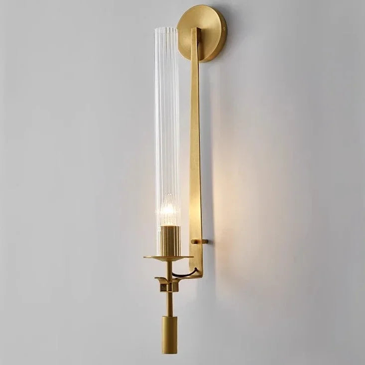 Contemporary LED Wall Lamps - Stylish Brass Wall Sconce Fixtures for Creative Aisle, Bedroom, and Living Room Decoration, Perfect for Background Decor and Lighting