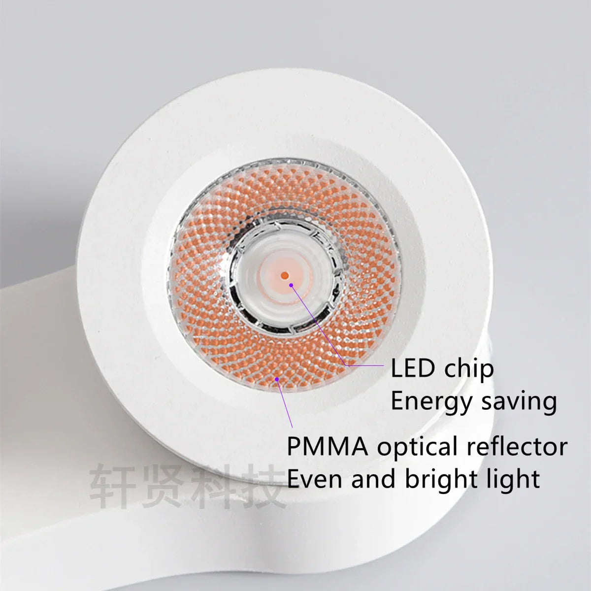 Modern Foldable Rotating LED Ceiling Light - Ultrathin, Dimmable Spotlight with Multiple Wattage Options