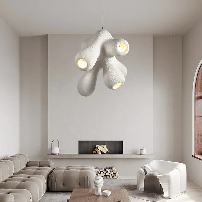 Nordic Creative LED Pendant Lamps - Wabi Sabi Design for Restaurant, Bar, Loft, Bedroom, and Home Decor