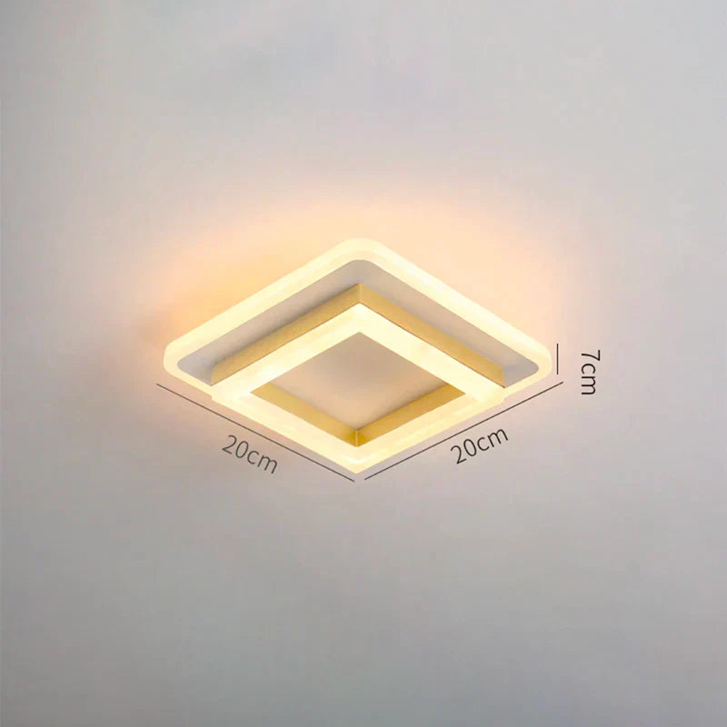 Nordic LED Ceiling Lamp - Indoor Lighting Fixture for Bedroom, Dining, Living Room Decoration, Balcony, Cloakroom, Aisle, and Corridor - Ceiling Light