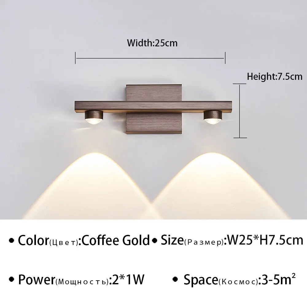 Modern LED Wall Light for Bathroom Mirror - Stylish Wall Sconce for Living Room, Bedroom, and Study