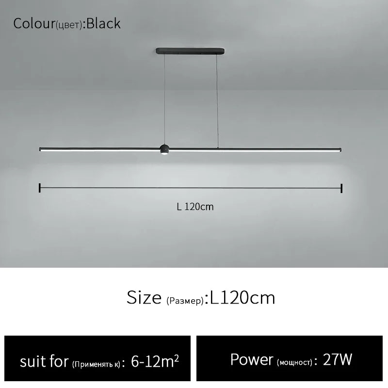 Nordic LED Chandelier - Minimalist Design for Restaurants, Bars, Living Rooms, and Bedrooms