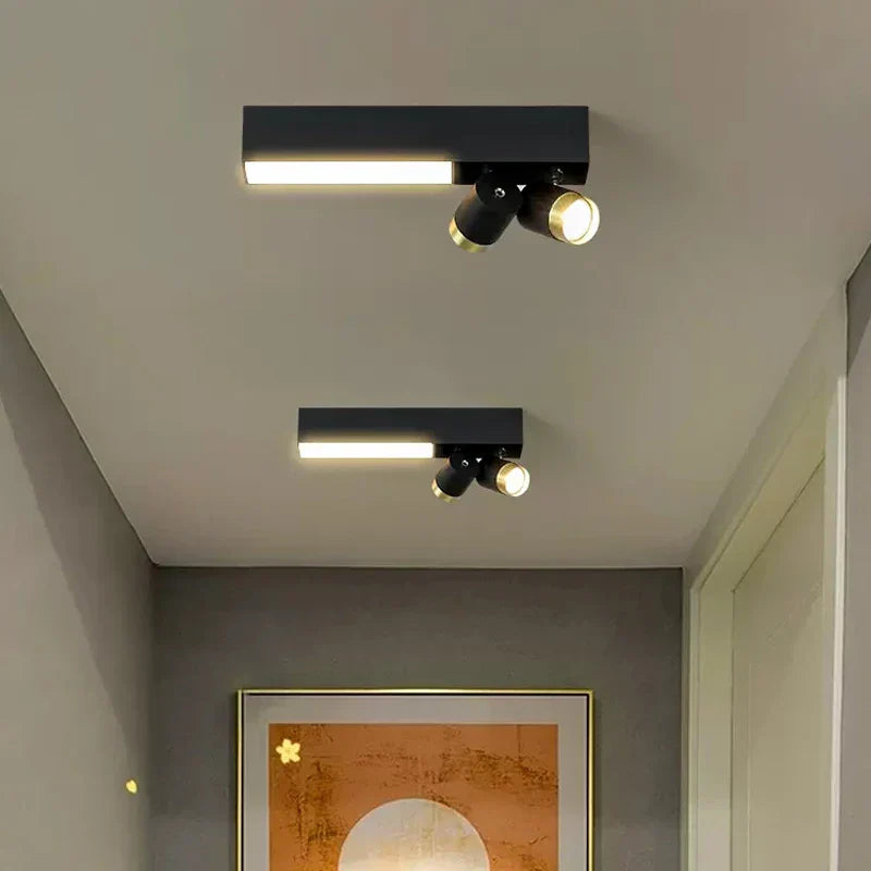 Sleek LED Rectangular Ceiling Lamp - Ideal for Study, Dining Room, Bedroom, Corridor, and Balcony