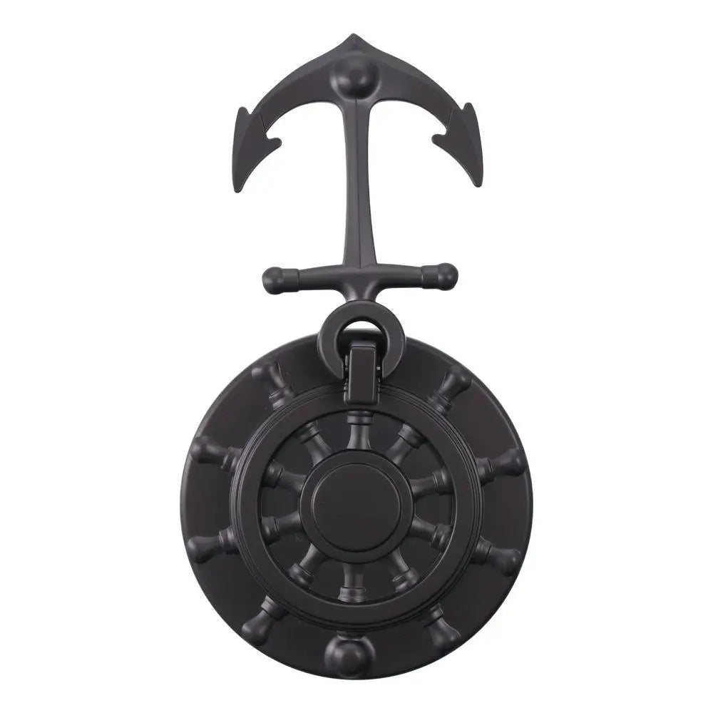 Decorative Zinc Alloy Door Knocker DIY Black Anchor Design Simple Style for Door