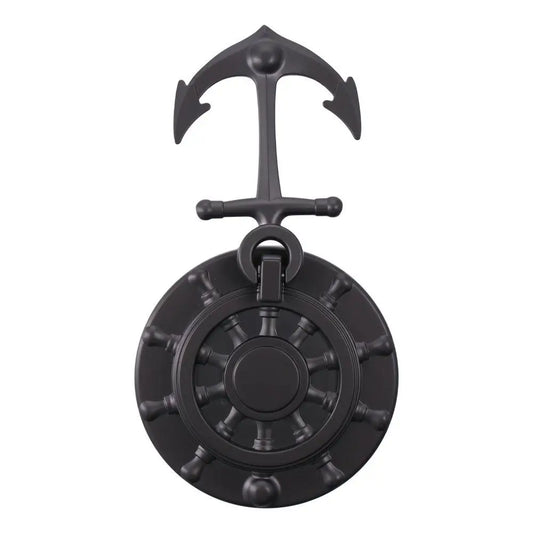 Decorative Zinc Alloy Door Knocker DIY Black Anchor Design Simple Style for Door