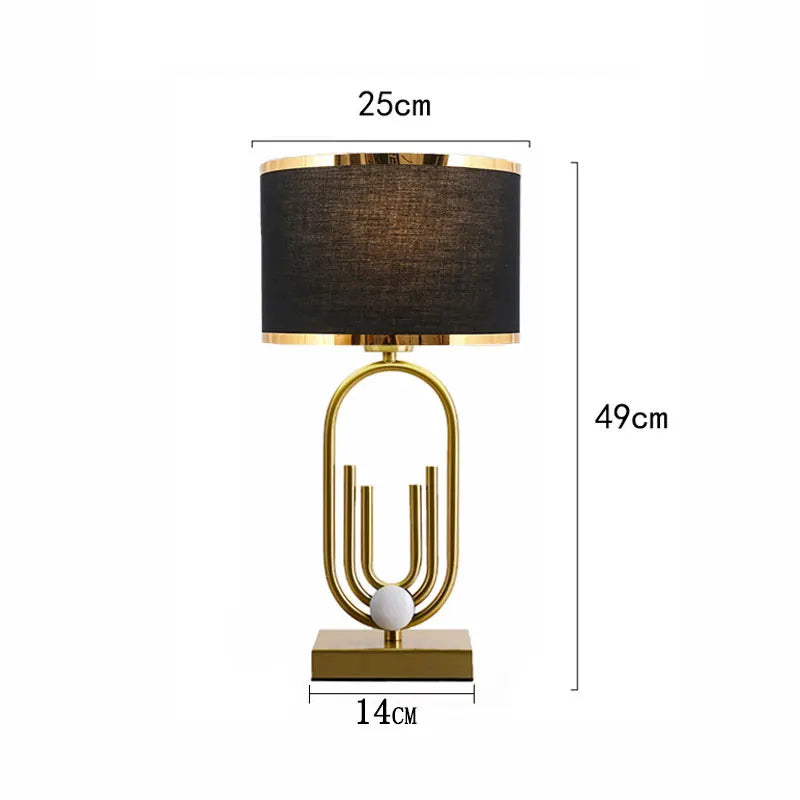 Nordic Luxury Table Lamp - Modern and Romantic Bedside Decoration for Bedroom and Living Room
