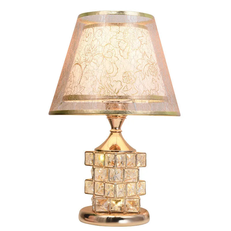 Modern Crystal Table Lamp - European Luxury for Elegant Home Decor and Wedding Gift Ideas