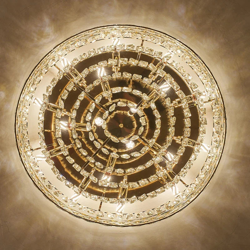 New Modern Crystal Ceiling Lamp - Light Luxury Design for Living, Dining, and Bedroom Spaces