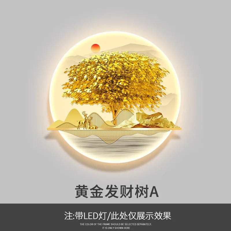 Dlight Decor Wealth Landscape Wall Lamp Mural