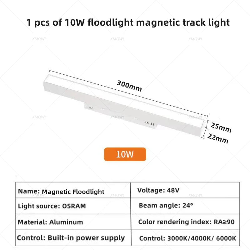 Modern Magnetic Track Lights - Embedded LED Spotlight Downlight