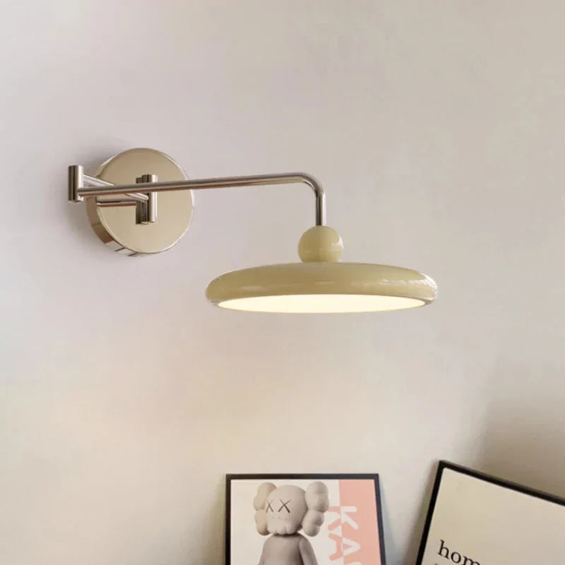 LED Folding Rocker Arm Wall Lamp - Versatile Bedside and Reading Light for Modern Living Spaces