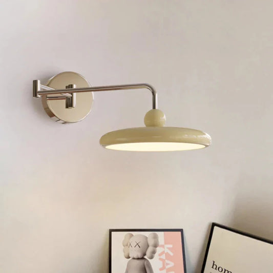LED Folding Rocker Arm Wall Lamp - Versatile Bedside and Reading Light for Modern Living Spaces