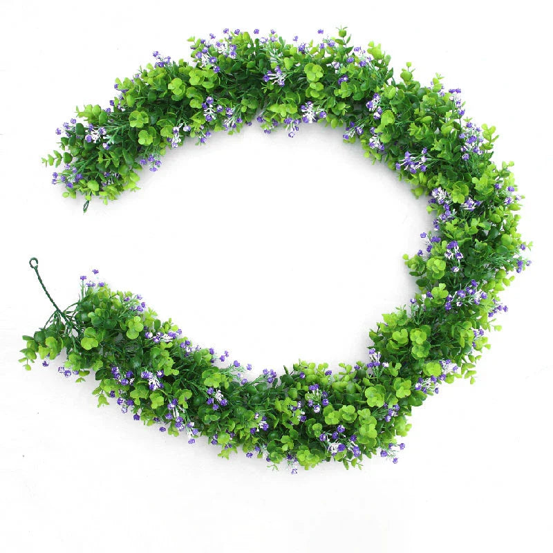 Dlight Decor Eucalyptus Vines with Babysbreath for Wall and Event Decor