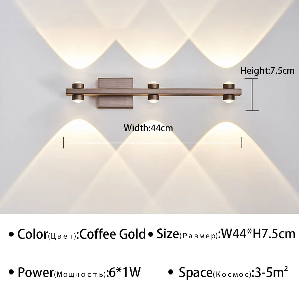 Modern LED Wall Light for Bathroom Mirror - Stylish Wall Sconce for Living Room, Bedroom, and Study