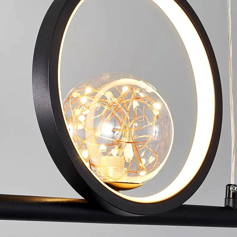 Modern Pendant Chandelier for Dining Room - Stylish Ceiling Hanging Light Fixture for Indoor Decor