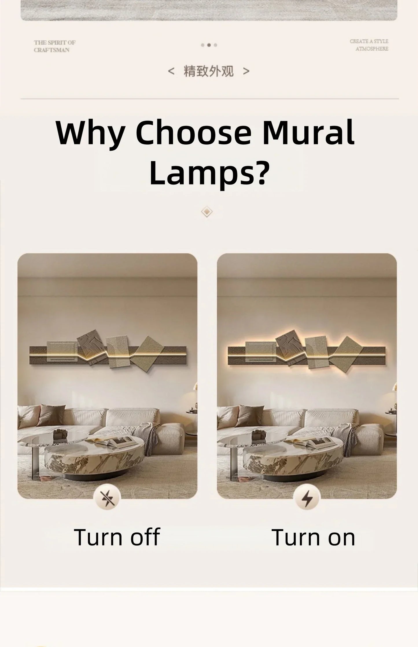 Dlight Decor Artistic Wood Crystal Wall Glow Light