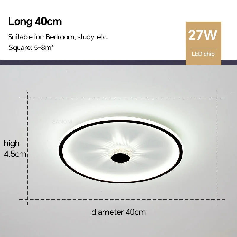 Modern LED Ceiling Lamp - Ideal for Living, Dining Room, Children's Bedroom, Aisle, and Kitchen - Stylish Ceiling Light for Indoor Home Decor - Lighting Fixture