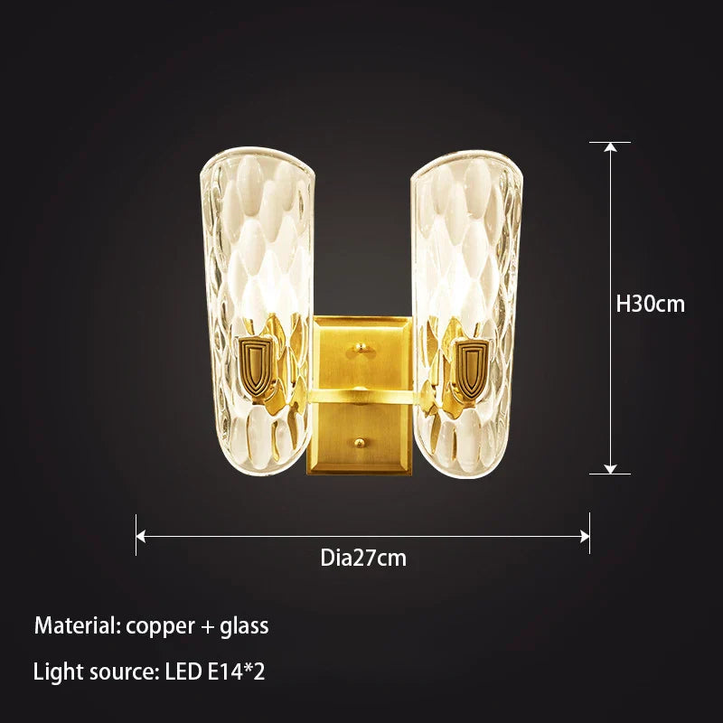 Penelope's All-Copper Wall Lamp - Versatile Lighting for Your Living Spaces