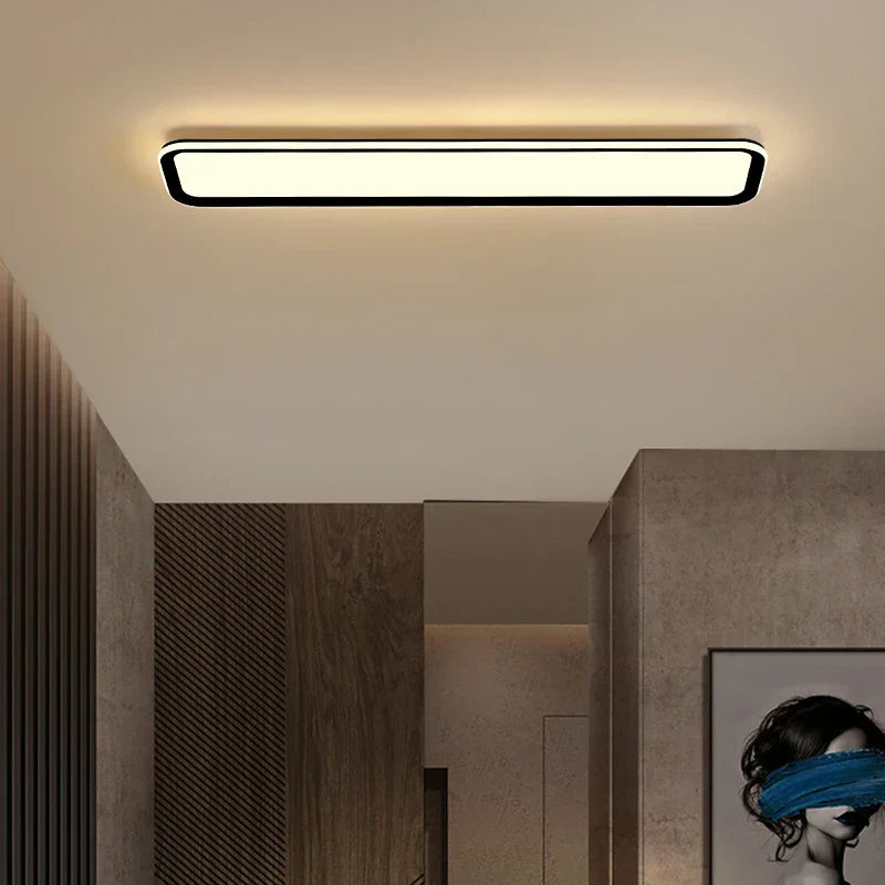 Corridor Aisle Lamps LED Ceiling Lights - White and Yellow Lamps for Hallway, Balcony - Indoor Lighting Decorative Fixtures in White and Black