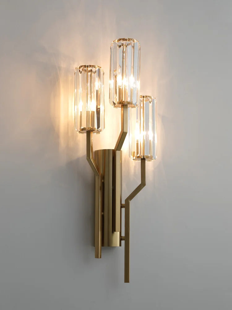 Aurora - Living Room Light Luxury Wall Light Crystal TV Background Wall Light Modern Minimalist Decorative LED Wall Lamps