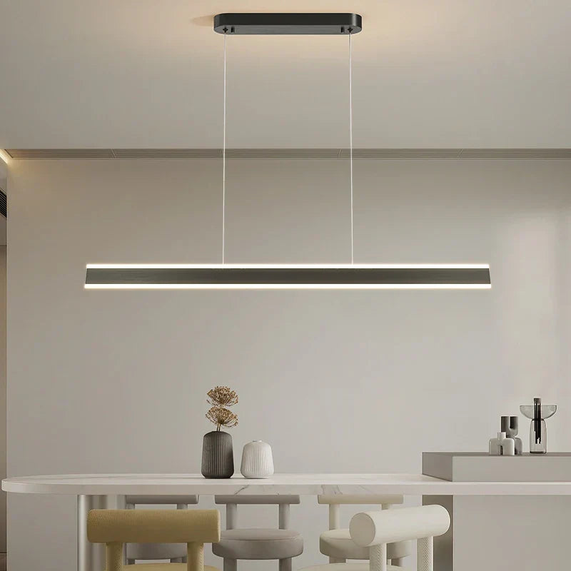 Contemporary LED Chandelier - Minimalist Elegance for Home Villas, Living Rooms, Bedrooms, Dining Rooms, and Studies