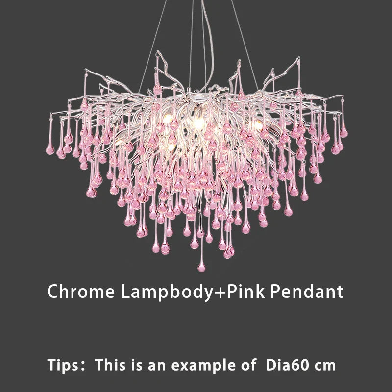 Creative Tree Branch Chandelier - Illuminate Your Bedroom or Girl's Room with Whimsical Charm