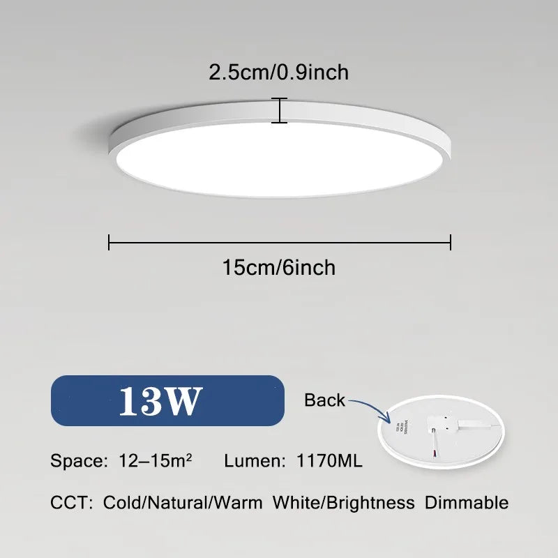 Sky Smart Lamps Led Ceiling Light Fixture - Moon Lights with APP Remote Control - Ideal for Living Room and Bedroom Decor - 18W and 42W Options