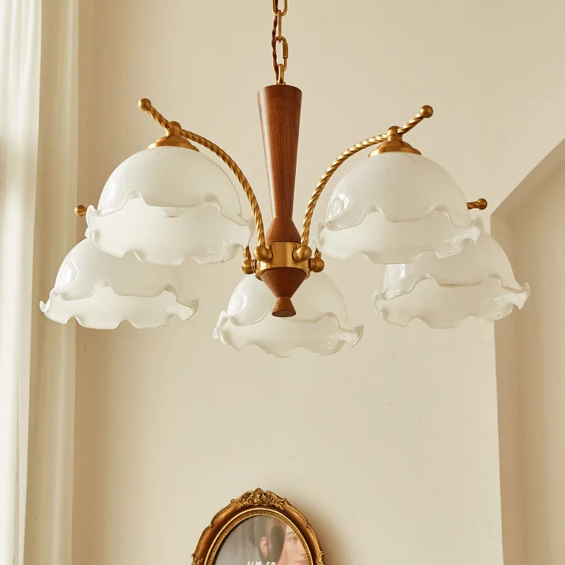 Medieval Vintage Solid Wood Chandelier - Warm and Romantic Lighting for Living and Dining Rooms, Bedrooms