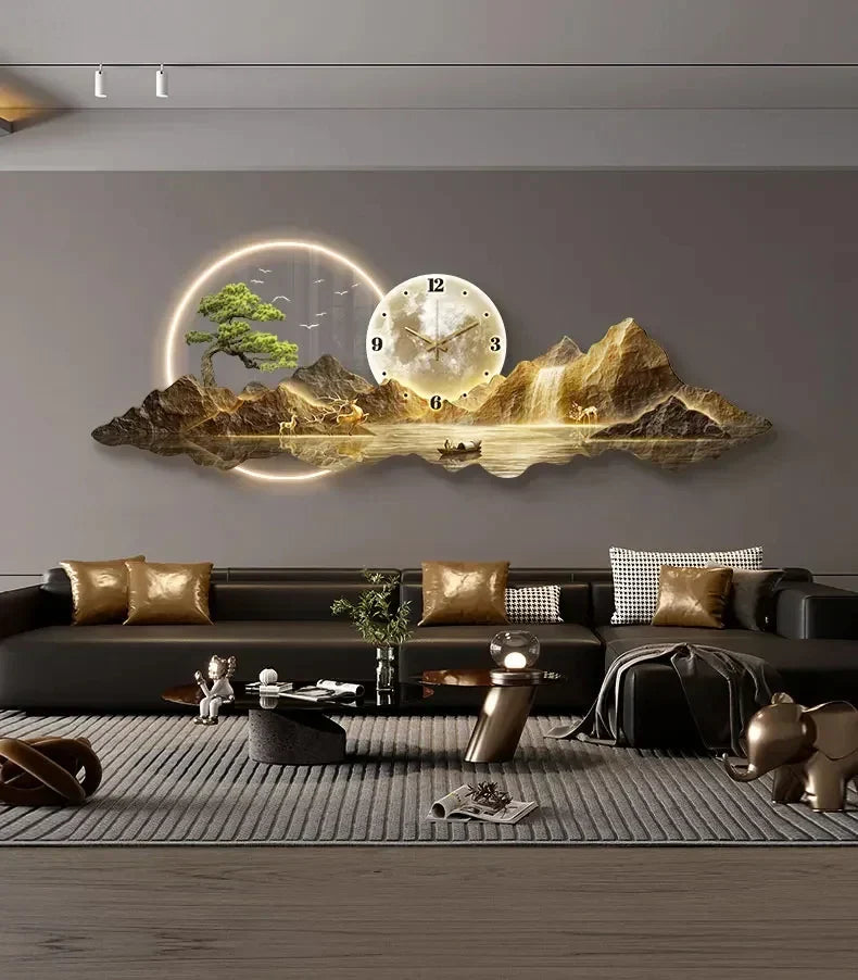 Dlight Decor Silent LED Wall Clock in Nordic Style