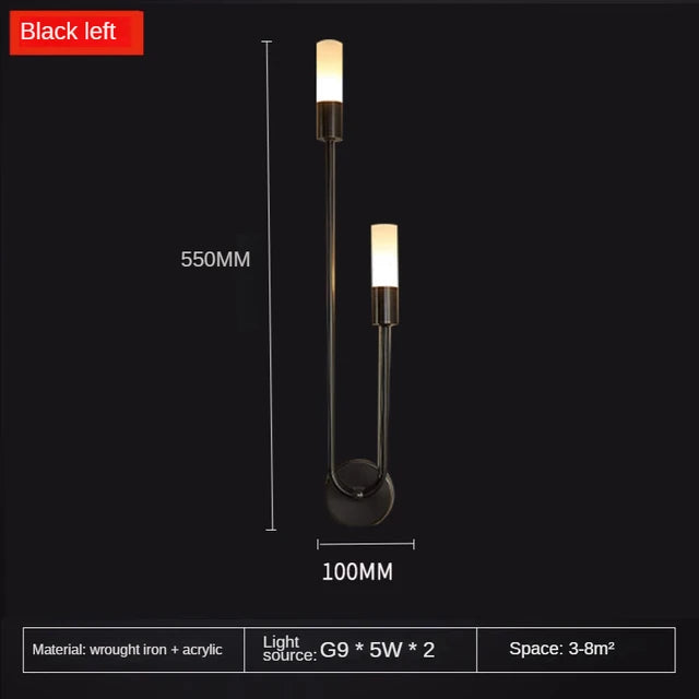 Chic Modern LED Wall Light - Gold Indoor Decor, Ideal for Vanity, Living Room, Kitchen, Bedroom, and Hallway Lighting with Nordic Long Strip Design