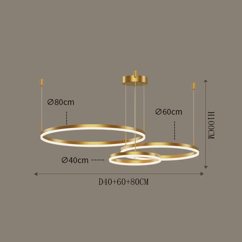 Nordic Modern LED Living Room Chandelier - Stylish Lighting for Living Rooms, Bedrooms, and Home Decor