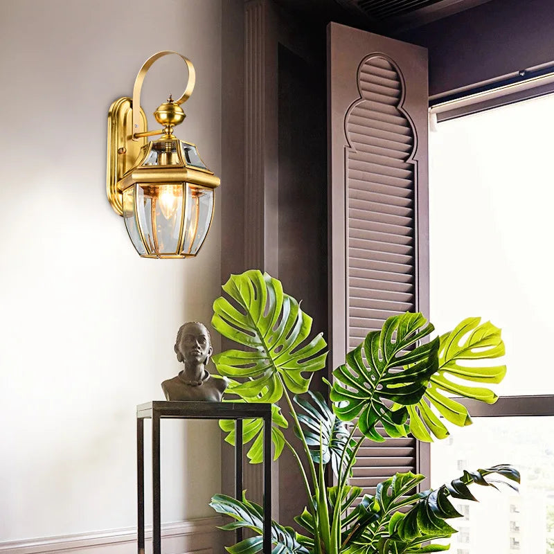 Alanna  - European-Style All-Copper Wall Light - Classic Elegance for Every Space