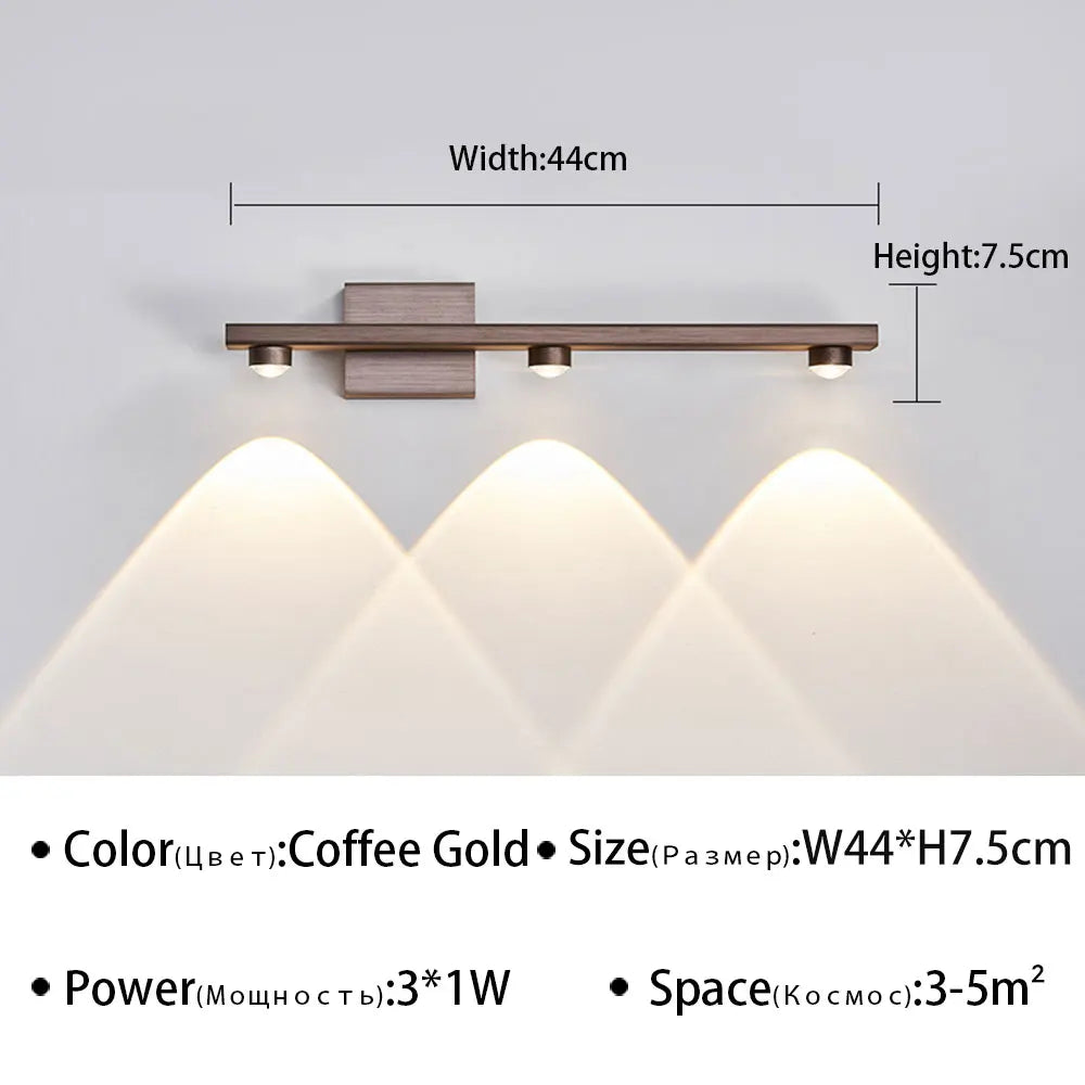 Modern LED Wall Light for Bathroom Mirror - Stylish Wall Sconce for Living Room, Bedroom, and Study