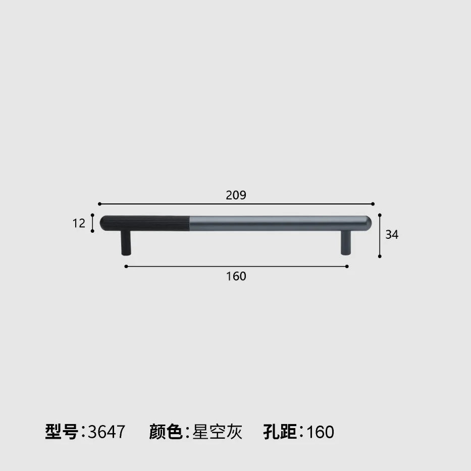 Dual tone Long Kitchen Cabinet Handles – Multicolor Wardrobe and Drawer Knobs