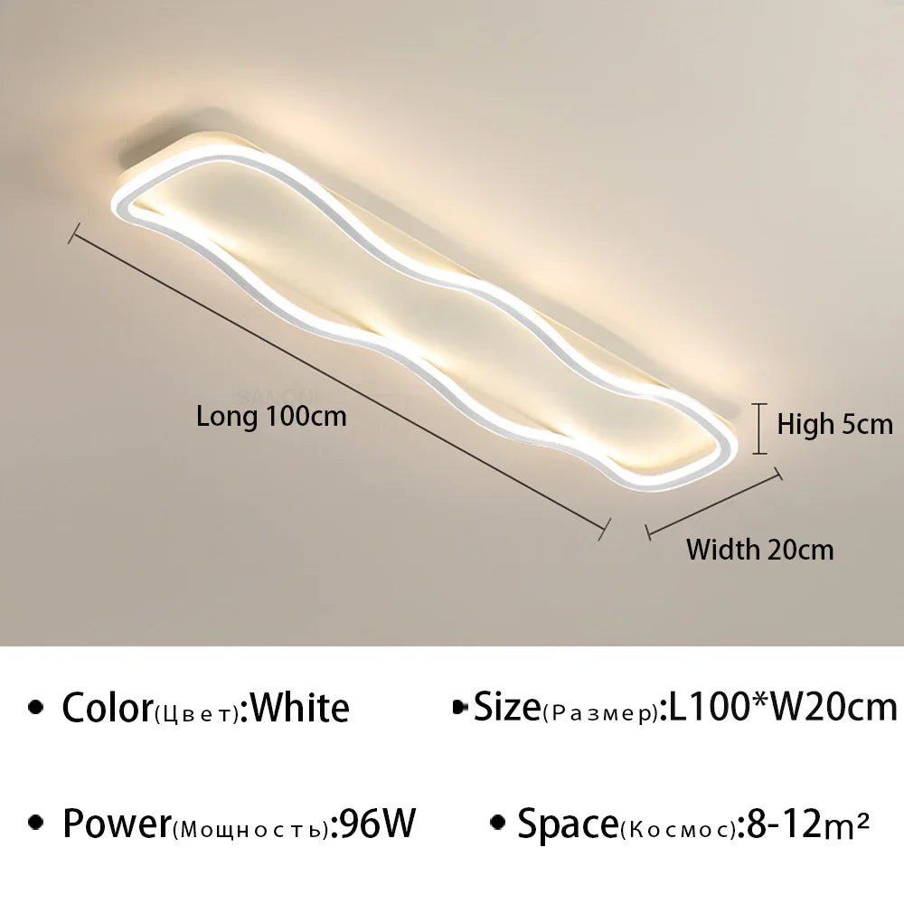 Modern LED Aisle Ceiling Light - Ideal for Corridor, Living Room, Dining Room, and Bedroom - Ceiling Chandelier for Home Decoration - Premium Lighting Fixture