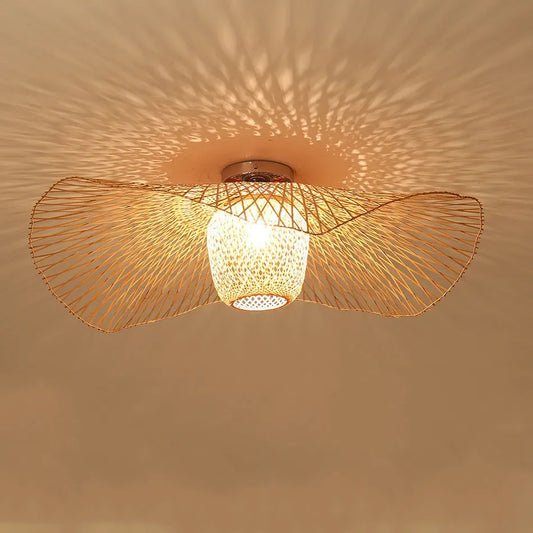 Bamboo Pendant Lights - Creative Tatami-inspired Lamps for Dining Rooms, Restaurants, and E27 Suspension Luminaire