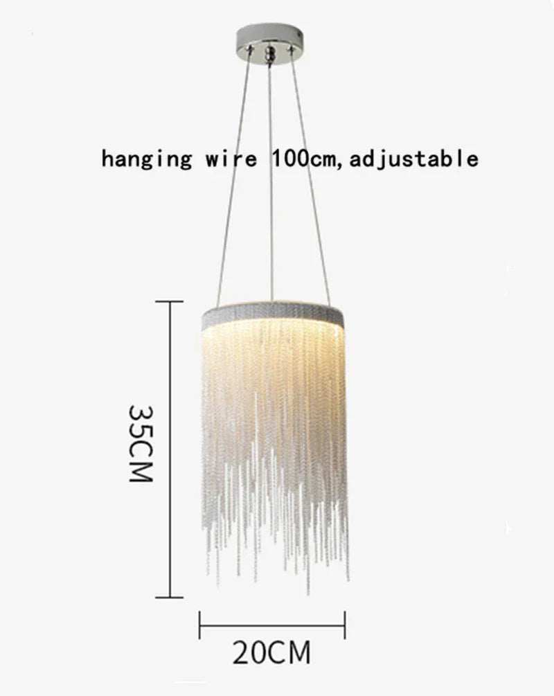 Postmodern Bohemian Chandelier - A Creative Designer Luxury Coffee Tables Light with Tassel Accents for Living Rooms and Restaurants
