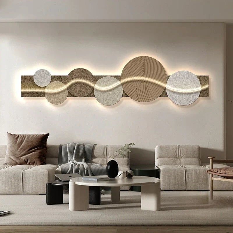 Dlight Decor Artistic Wood Crystal Wall Glow Light