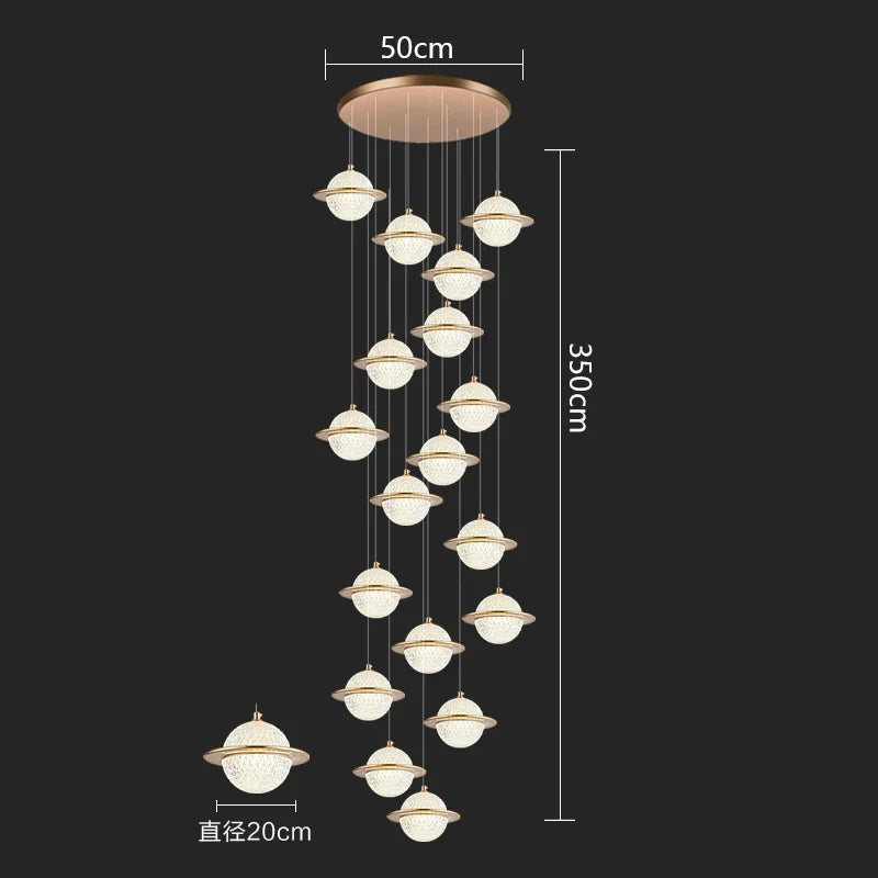 Nordic Home Decor Pendant Lamp - Versatile Lighting for Dining Rooms, Staircases, and Living Rooms
