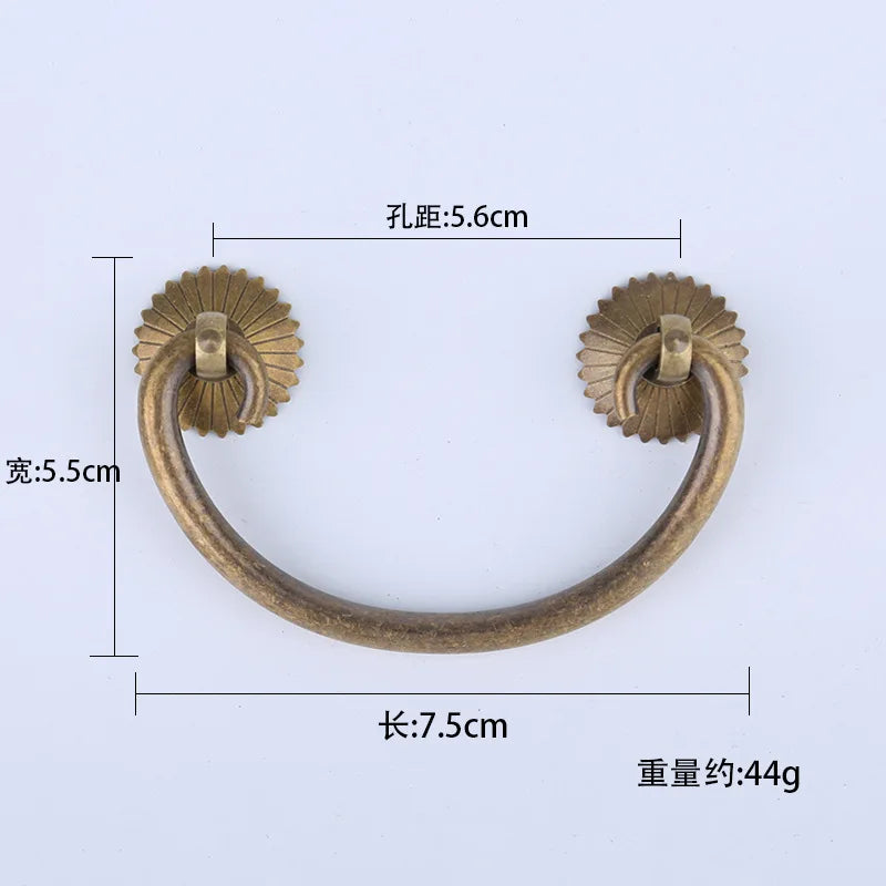 Antique Brass Arch Cabinet Pulls – Vintage Drawer Handles for Home Improvement