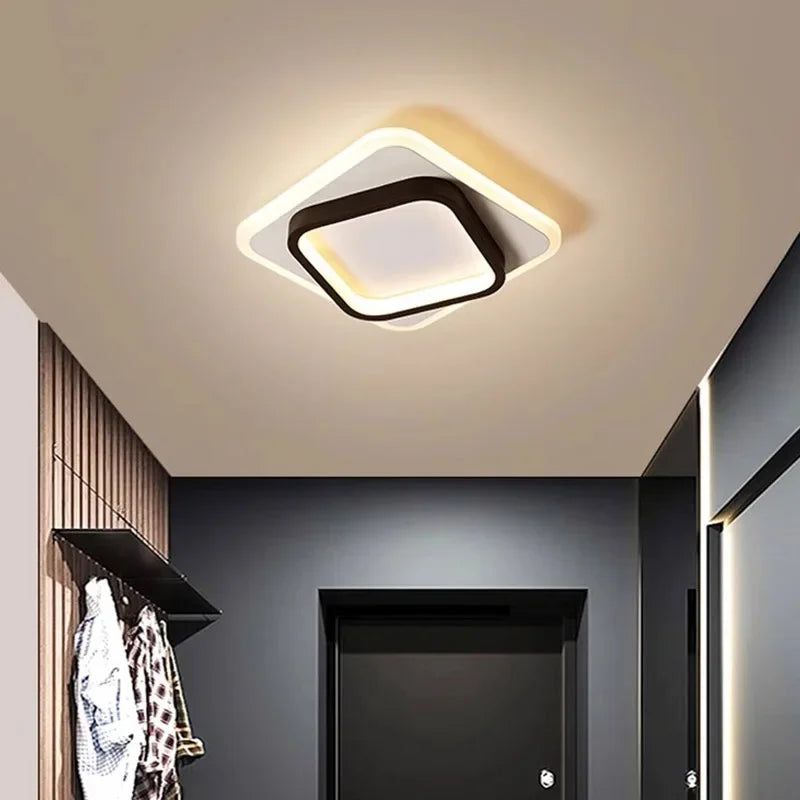 Modern LED Surface Mount Ceiling Light - Versatile Lighting Fixture for Cloakroom, Bedroom, Hallway, and Living Room
