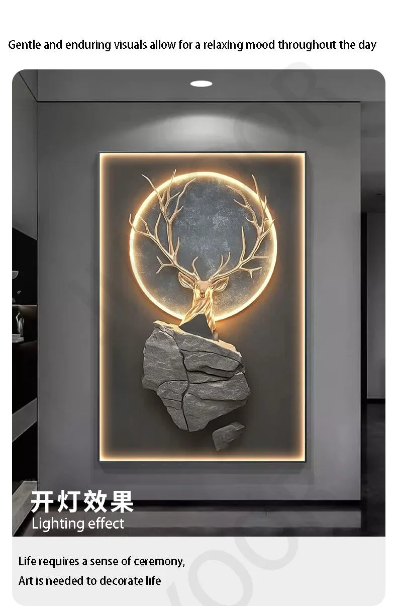 Dlight Decor Reindeer Wall Glow for Luxe Entry Spaces