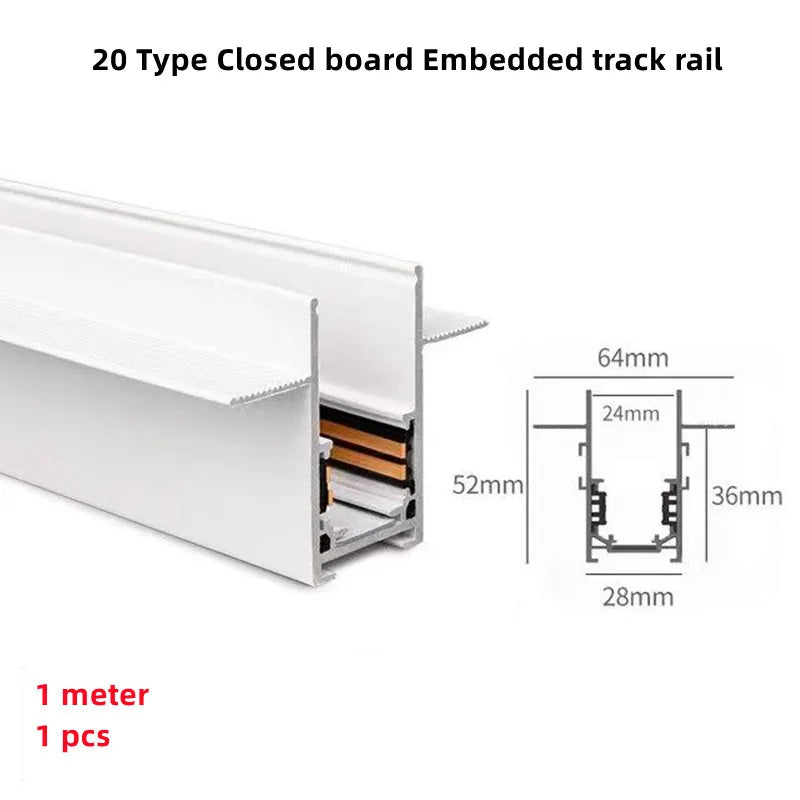 Modern Magnetic Track Lights - Embedded LED Spotlight Downlight