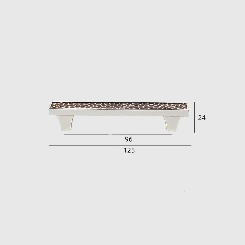 24K Gold and Hammered Brass Furniture Handles – Textured Cabinet Knobs and Pulls in Antique Silver and Old-Silver Finishes