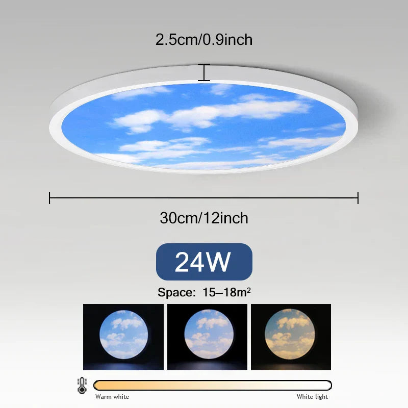 Sky Smart Lamps Led Ceiling Light Fixture - Moon Lights with APP Remote Control - Ideal for Living Room and Bedroom Decor - 18W and 42W Options