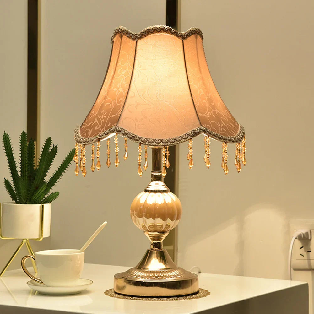 European Style Touch Table Lamp - Modern Romantic Decorative Lighting for Bedroom